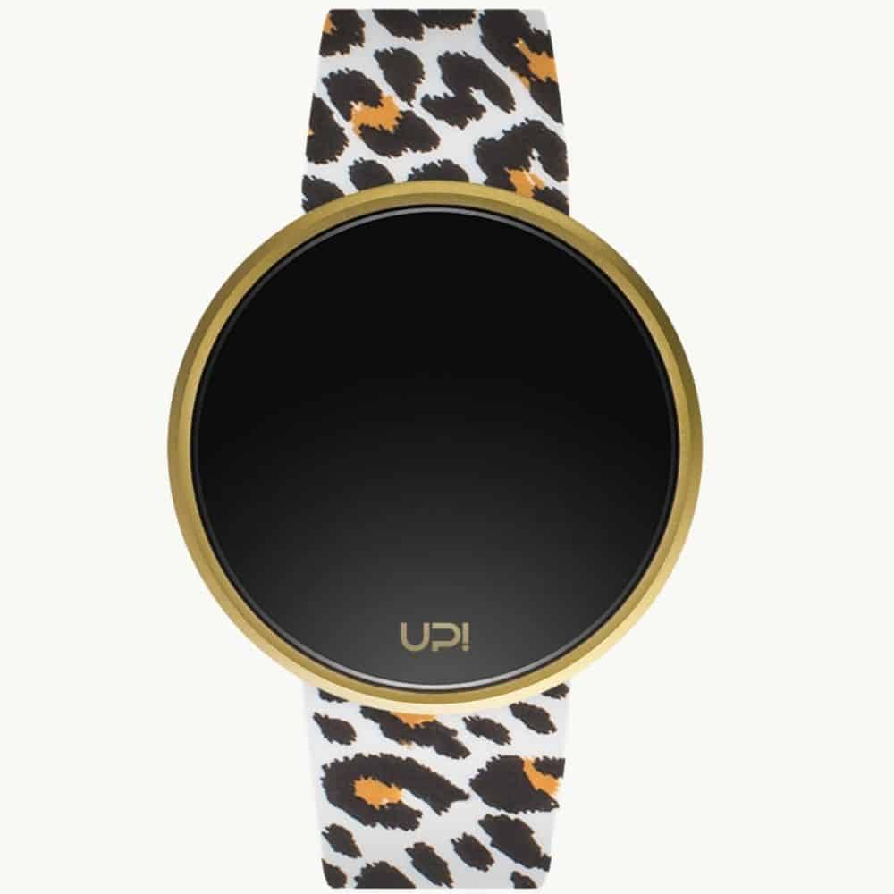 UP! Watch Round Gold Leopard